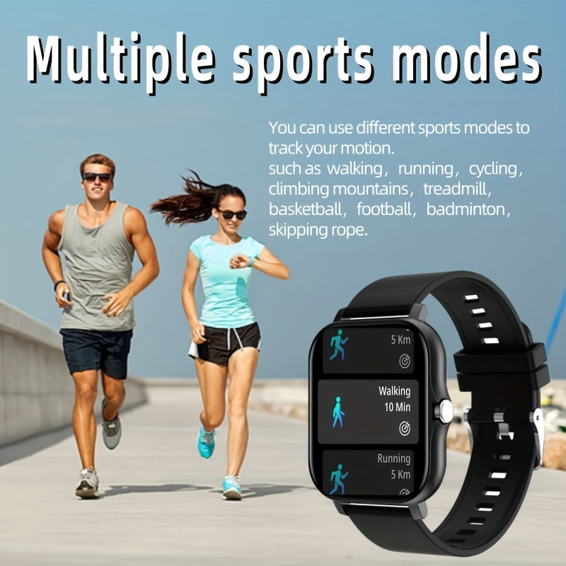 Smartwatch Givurao para Homens & Mulheres - Chamadas Sem Fio, Assistente de Voz AI, Tela Touch Sensível, Rastreador de Fitness com Contador de Calorias & Passos, para Android & iPhone